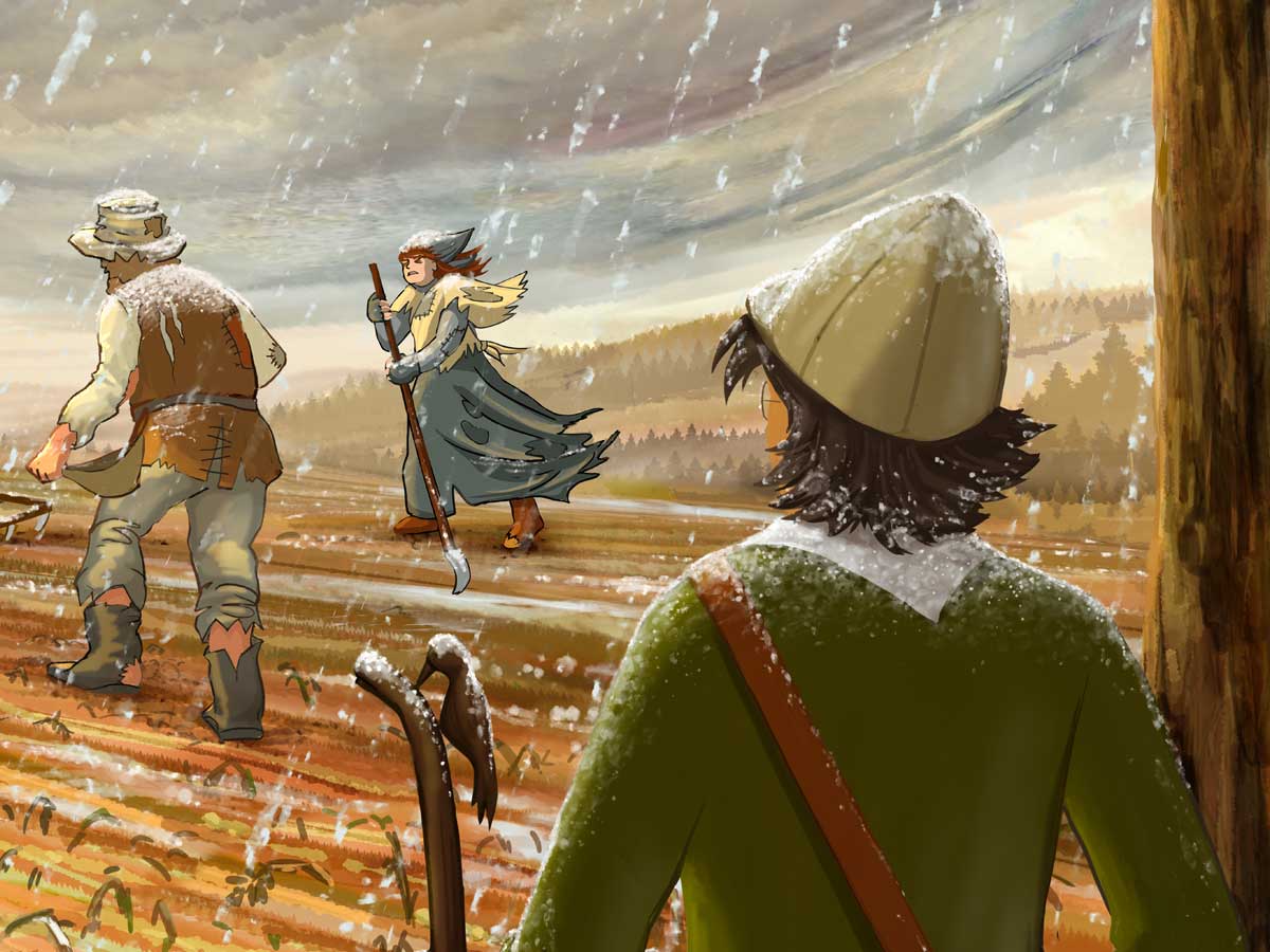 Detail aus Winter der Teuerung mit Carl und Strups